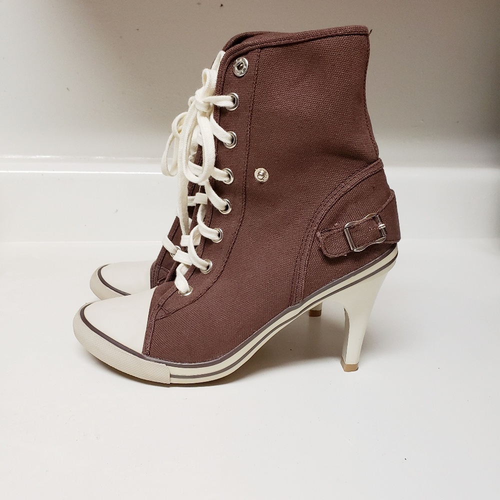 Brown Heeled Boots